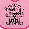 thumbnail image 4 of Inktastic Mommy Daddy Little Valentine Boys or Girls Baby Bib, 4 of 4