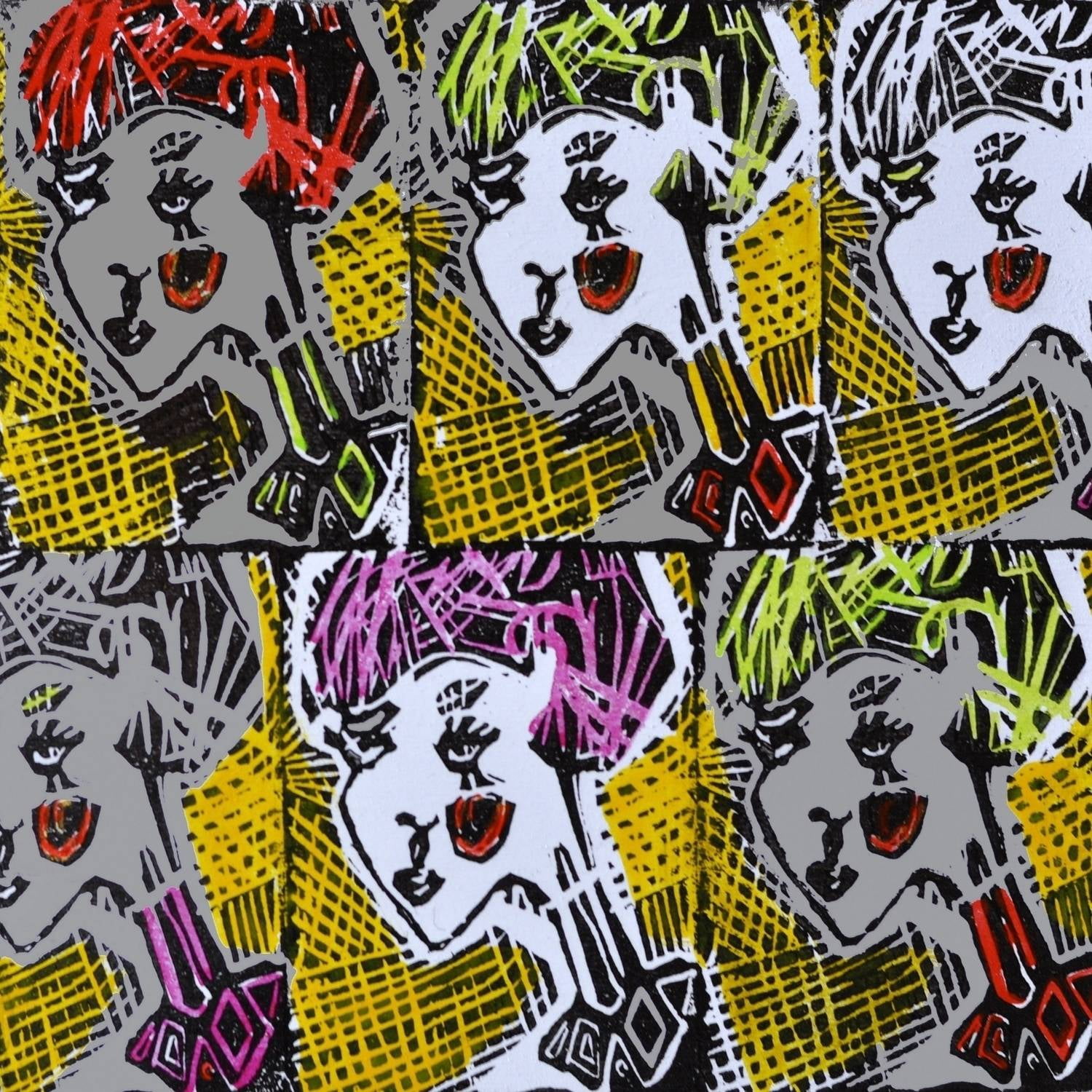 Russian Dolls Pattern II Painting Print on Wrapped Canvas