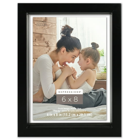 Expressions 6" x 8" Black Float Frame by Studio Decor