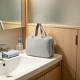 thumbnail image 5 of Japceit 4 Fold Toiletry Bag, Dry Wet Separation Hanging Organizer, Multi Color Portable Cosmetic Pouch, For Travel Toiletries Storage, 5 of 6