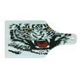 thumbnail image 2 of Tiger Cutting Board, Angry Feline with Black and White Pattern Realistic Eyes Hunting Surviving, Decorative Tempered Glass Cutting and Serving Board, Wine Bottle Shape, Black Red Yellow, by Ambesonne, 2 of 5