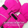 thumbnail image 4 of ThxToms Kids Warm Gloves Winter Waterproof Snow Gloves for Outdoor Sports, Toddler Bulky Ski Gloves for Boys Girls,Rose Red,L, 4 of 7