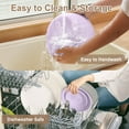 thumbnail image 7 of Ycgcp Banneton Bread Proofing Basket, Silicone Sourdough Bread Baking Supplies, 9 inch Sourdough Starter Kit Dough Proofing Bowl Containers Oven Safe, Easy to Clean and Use,Round,Purple, 7 of 7