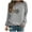 Gray, variant on CFLVAEK Women's Valentines Day Long Sleeve Sweatshirts Loose Fitting Crewneck Tops Cute Plaid Heart Print Shirts Valentine' Day Gifts for Her 2025 M