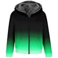 thumbnail image 6 of Lenago Fleece Jacket Men Plus Size Zipper Casual Hooded Thicken Print Long Sleeve With Pocket Jacket Coat for Men, 6 of 7