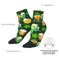 thumbnail image 4 of Uemuo St Patrick's Day10 Printed Crew Socks, Moisture-Wicking Socks, Athletic Socks for Men Breathable Cushion Socks Casual Sport Socks for Running Traveling, 4 of 6