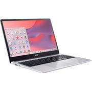 Acer Chromebook 315 CB315-4H - Intel Pentium Silver - N6000 / up to 3.3 GHz - Chrome OS - UHD Graphics - 4 GB RAM - 128 GB eMMC - 15.6 TN 1366 x 768 (HD) - Wi-Fi 6 - pure silver - kbd: US
