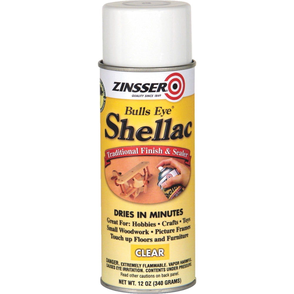 Zinsser clear bulls eye shellac spray paint walmart walmart