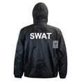thumbnail image 3 of Solid Windbreaker,Swat w/f, Black, XL, 3 of 3
