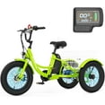 thumbnail image 3 of ABORON 16" Kids Electric Trike for Boys Girls, 35 Miles 250W 24V Fat Tire Electric Tricycle, 3 Wheels Motored Bicycle, Aluminum Frame Electric Tricycle Etrike with Removable Battery and Basket, 3 of 11