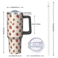 thumbnail image 2 of Modern 40oz Tumbler– Stainless Steel Insulated Tumbler with Handle and Straw, Large Capacity Travel Cup for Hot & Cold Drinks, 2 of 7