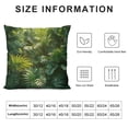 thumbnail image 5 of Acheng Palm Leaves with Lush Branches and Leaves Tropical Jungle Palm Leaves Plush Pillowcase White, 5 of 5