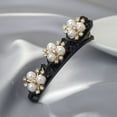 thumbnail image 4 of Fiudx Horquilla, Elegante Accesorio para Cabello de Cuatro Hojas, Diseño de Diamantes de Imitación Acrílicos Brillantes, Opción Versátil para Sujetar El Flequillo, Look Elegante para Una Fiesta de Bo, 4 of 4