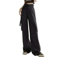 thumbnail image 2 of Women's Casual Pants High Waisted Loose Fit Wide Leg Trousers for Comfortable Everyday Use in All Seasons, 2 of 5
