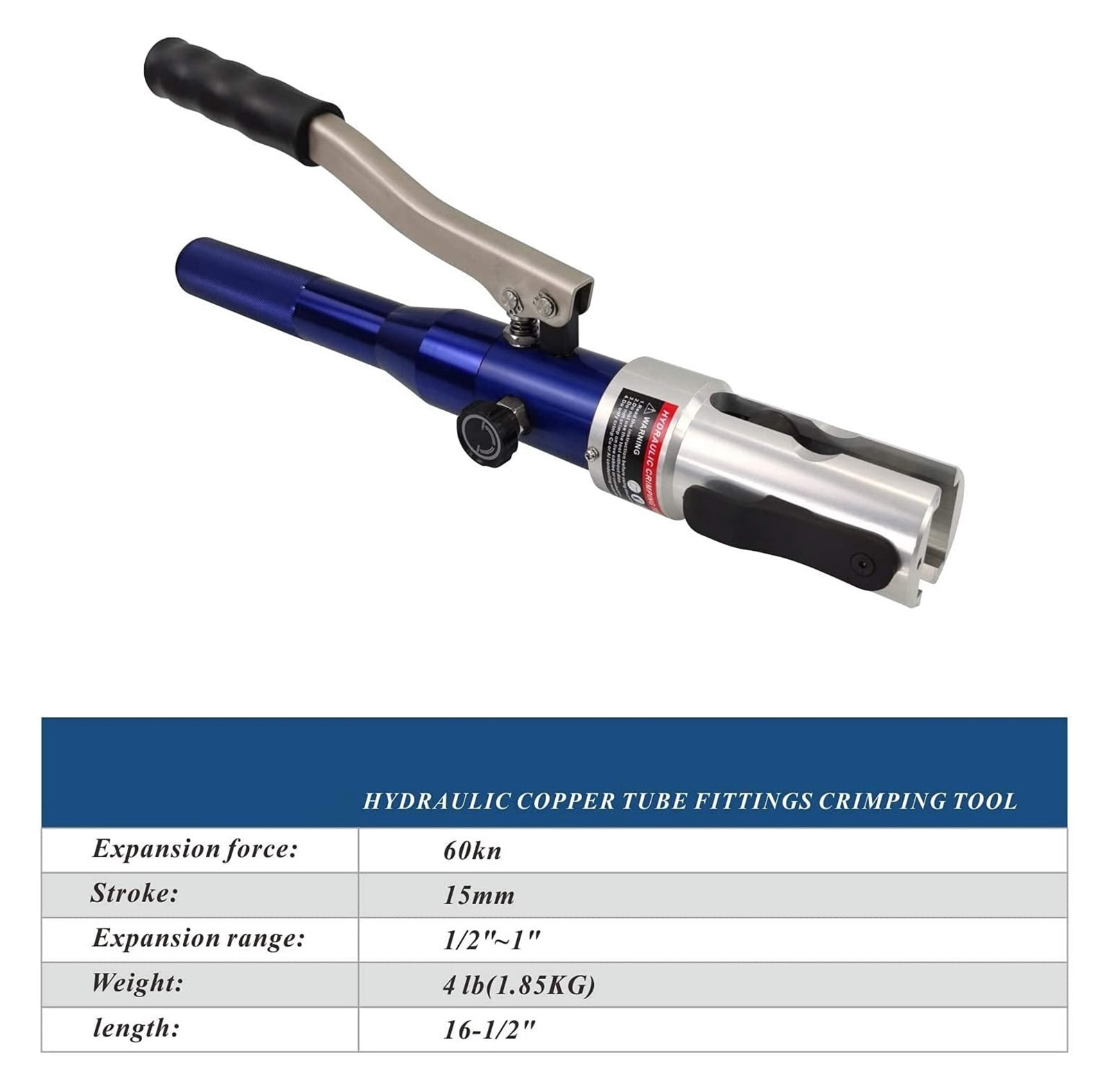 Hydraulic Copper Pipe Press Tool Copper Fitting Pipe Reparing Tool Pex Clamping Tool With U, Th, M, V Dies ,Comfortable Operation