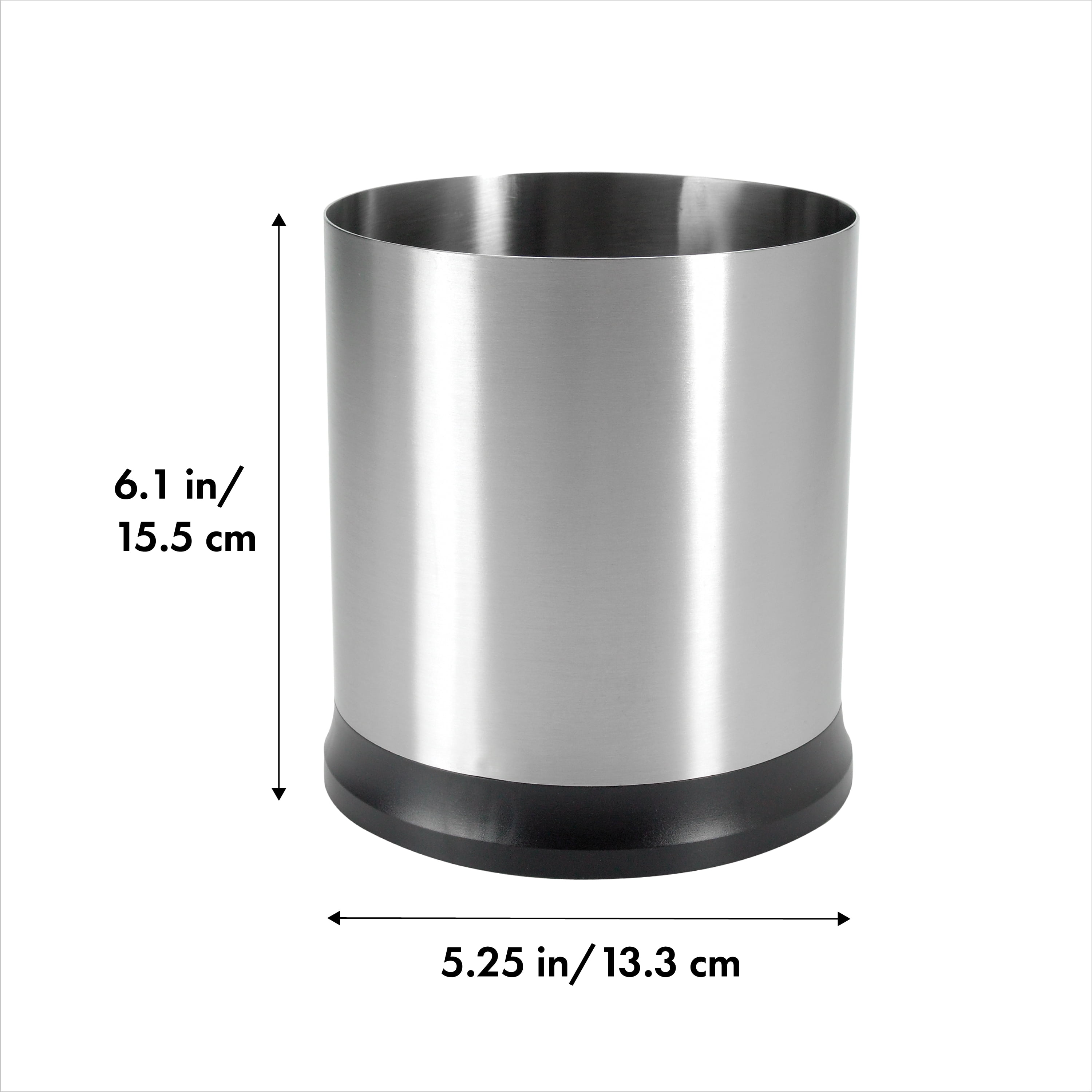 OXO 6-In Stainless Steel Round Rotating Utensil Holder