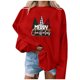 thumbnail image 4 of Sudadera de Cuello Redondo de Navidad Para Mujer Moda Otoño Impreso Blusa de Manga Larga Suelta Casual Pullover Tops Odeerbi ODB196267, 4 of 5