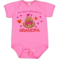 thumbnail image 3 of Inktastic Heart Belongs to Grandpa Girls Baby Bodysuit, 3 of 5