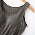 thumbnail image 5 of B91xZ Camisole en Coton pour Femmes, Extensible, Bretelles Réglables, Gris Foncé 3X-L, 5 of 5