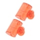 thumbnail image 1 of Cubiertas de cepillo de dientes cuadradas únicas de 1 pieza para viaje de plástico rojo 2, 1 of 5
