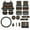 Ethnic Geometric Aztec Tribal, variant on Jeiento Funny Frog Car Accessories Sets with Car Seat Cover Protector Car Floor Mats Auto Steering Wheel Cover Car Armrest Cover Seat Belt Pads Cup Coasters Keychains Lipstick Holder 17 Pack