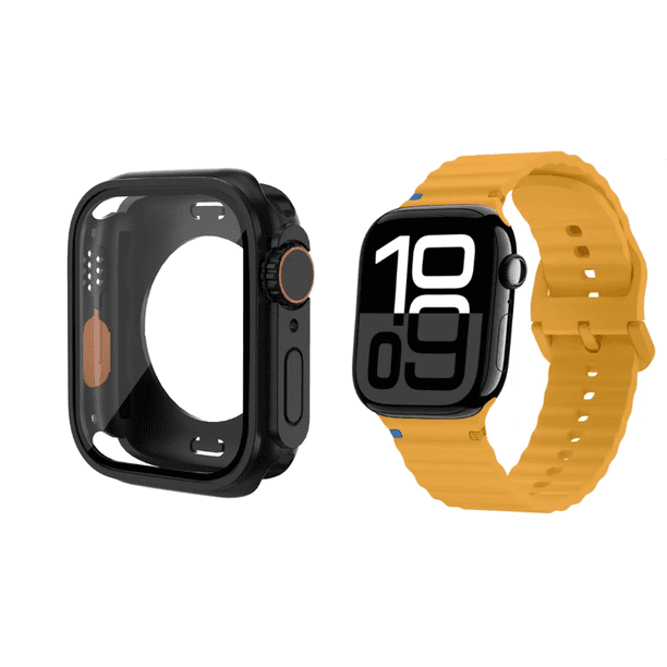 Correa Sport Para Apple Watch + Case Ultra Cristal Templado