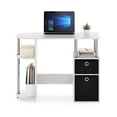 thumbnail image 2 of Pemberly Row Computer/Study Desk with Bin Stainless Steel Tubes, 2 of 6