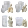 thumbnail image 3 of Moldes para velas de aromaterapia con forma de retrato, moldes para velas de aromaterapia con forma de retrato, molde de silicona para parejas, molde para velas de pareja DIY, rendimiento sólido, 3 of 9