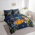 thumbnail image 3 of Feelyou Happy Chanukah Bedding Comforter Set 7pcs for Teen, Jungle Olive Branch King Bedding Sets, 3 of 7