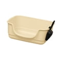 thumbnail image 4 of GROWTH TANK Cat Litter Box Anti Splashing Portable U Shape Lowered Front for Indoor Cats White, 4 of 9