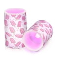 thumbnail image 7 of Yayeee Flameless Candles with Remote Flickering Battery Operated Multi Color Changing, Pink Popsicle Pattern, 7 of 7