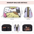 thumbnail image 3 of Sigee Sanrio Cm for Leather Makeup Bag Travel Cosmetic Organizer with Zipper Closure Toiletry bag Organizer for Women, 3 of 7