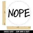 thumbnail image 2 of Nope Text Self-Inking Rubber Stamp Ink Stamper - Pink Ink - Medium 1 Inch, 2 of 7