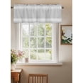thumbnail image 2 of Valances for Windows Farmhouse Gray Rod Pocket Cafe Window Treatments Valance Curtains for Kitchen Bathroom Laundry Basement Windows 60"x14", 2 of 9
