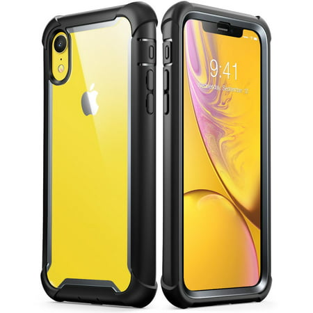 iPhone XR Case, i-Blason [Ares] Full-Body Rugged Clear Bumper Case with Built-in Screen Protector for Apple iPhone XR 6.1 Inch (2018 (Best Iphone 5 Bumper)