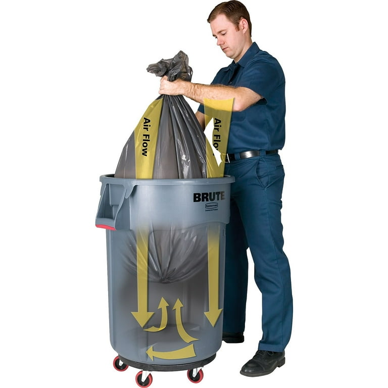 Winco PTC-44G Gray Trash Can - 44 Gallon
