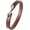 S Hook-Brown 22cm, variant on Adjustable Handmade Leather Cuff Bracelet Steampunk Style Minimalist Leather Wristband