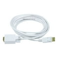 thumbnail image 1 of Monoprice - Câble DisplayPort - DisplayPort (m) vers HD-15 (VGA) (m) - 10 Pi - Vis à Pouces - Blanc, 1 of 2