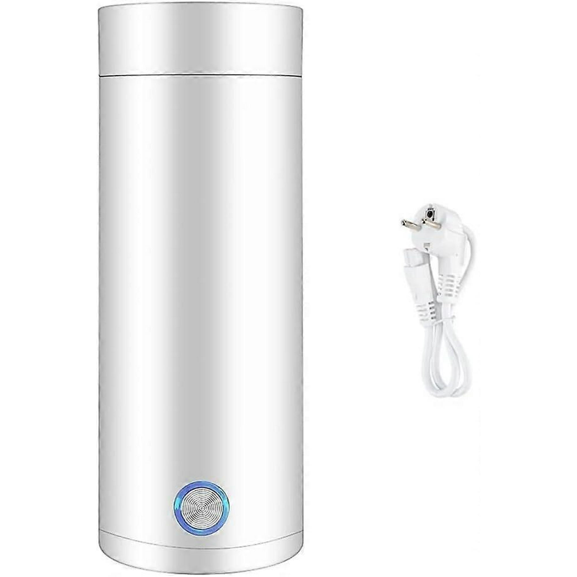 Bouilloire électrique Portable 0,8L - 600W, Arrêt Automatique, Intérieur Inox 304, Idéale Voyage Et Bureau (Blanc)