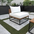 thumbnail image 7 of SEI Furniture Taradale Wood Outdoor Chair with Cushions in White/Black, 7 of 7