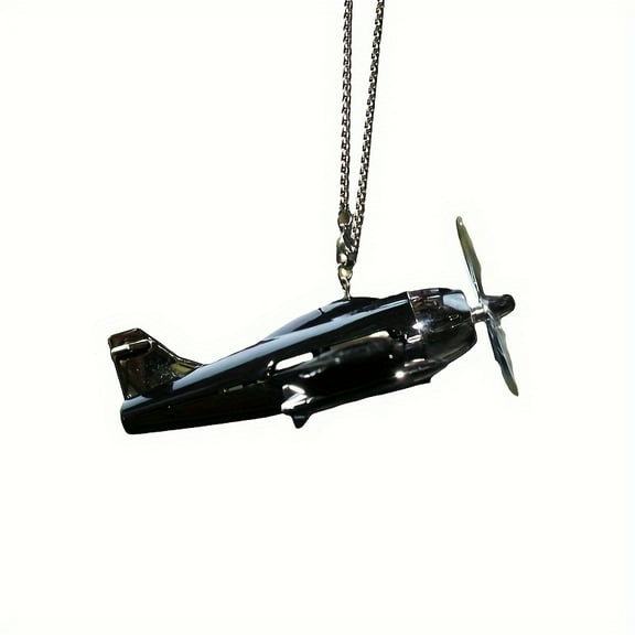 Creative And Cute Sun-powered Airplane Car Rearview Mirror Pendant, Suitable For Both Men And Women, With A Rotating Design.