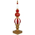 thumbnail image 3 of Northlight Commercial Size Candy Cane Ball Finial Christmas Decoration 48" - Red and White, 3 of 7