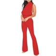 thumbnail image 2 of Babysbule Womens Long Jumpsuit Pants Womens Fashion Color Color Romper Casual Sleeveless Jumpsuit Trousers, 2 of 6