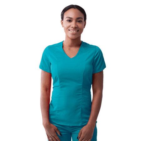 

Adar Pro Scrubs For Women - Modern V-Neck Scrub Top
