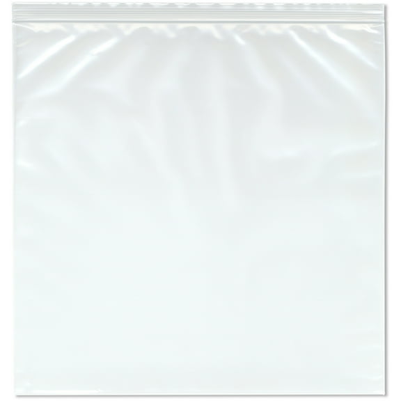 Plymor 15" x 15" (Pack of 100), 4 Mil Heavy Duty Zipper Reclosable Plastic Bags