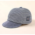 thumbnail image 7 of Kernelly Baby Boy Baseball Cap Striped Sunhat Letter Sun Protection Hat, 7 of 7