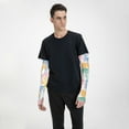 thumbnail image 2 of Lsque Zebra Colourful Cooling Arm Sleeves for Men & Women -Compression Sleeves to Cover Arms for Working,Sun Sleeves for UV Protection,Breathable, Moisture-Wicking, 2 of 8