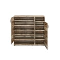 thumbnail image 3 of ACME Howia 3-Door Wooden Cabinet with 2 Compartments in Rustic Gray Oak, 3 of 4