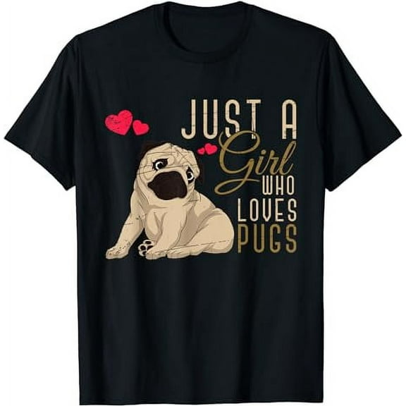 Cute Dog Owner Women Girls Pugs Lover Dog Animal Pug T-Shirt