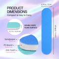 thumbnail image 3 of PANA 25pcs Professional Nail Files Buffers Mini Size Double Sided Emery Board Washable - for Natural & Acrylic Manicure Pedicure Tools Home 25 Pieces Pack, 3 of 10